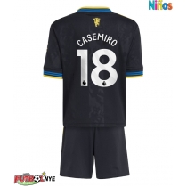 Camiseta Manchester United Casemiro #18 Tercera Equipación para niños 2025-26 manga corta (+ pantalones cortos)